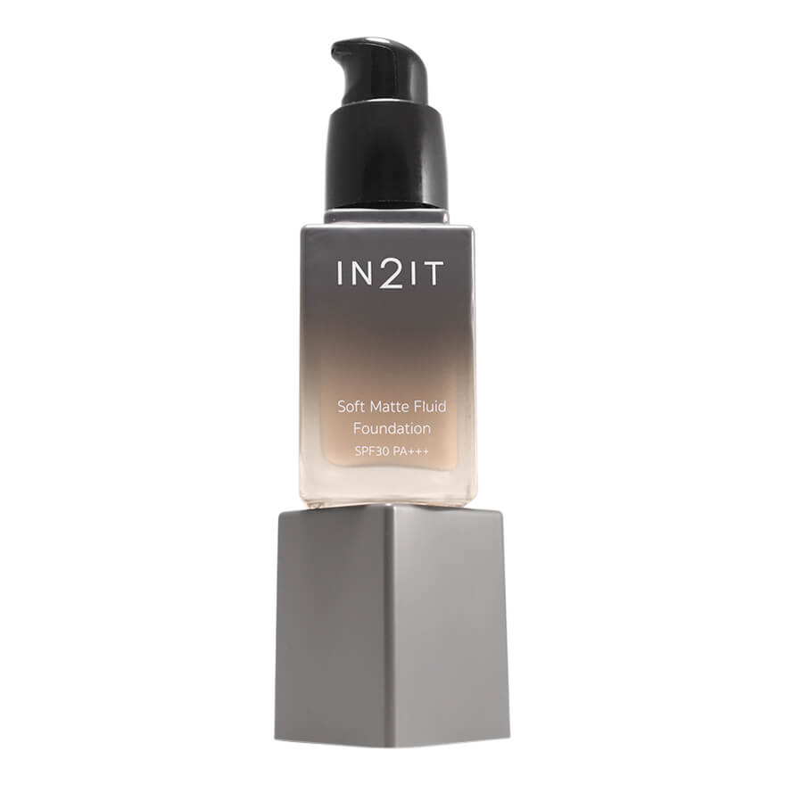 IN2IT,IN2IT Soft Matte Fluid Foundation SPF30 PA+++,Soft Matte Fluid Foundation SPF30 PA+++,ครีมรองพื้น,ครีมรองพื้นเนื้อน้ำ